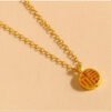 Various Designs Real 999 Pure 24K Gold Necklace Charms Pendants Women Ladies Bridal Engagement Wedding Jewelry Accessories