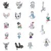 Hc8246be2e0b34360bf92b00fb2451c22S 2023 The New Designer cartoon DIY charms for bracelet 925 Sterling silver for jewelry making Fit pandoraers DIY bracelet