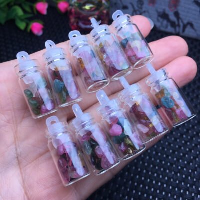 Color tourmaline votive bottle size 28mm