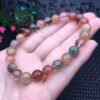 Colored hair crystal single loop bracelet