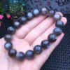 Black backbone single loop bracelet