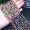 Multicoloured tourmaline bracelet