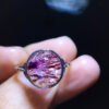 Natural Purple Hair Crystal Purple Super Seven Ring] Specification: 11.1/10.8mm10201988