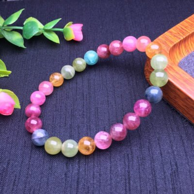 Tourmaline Single Loop Bracelet 💕 Specification 7mm ✨ one million twenty-two thousand one hundred and twenty-nine