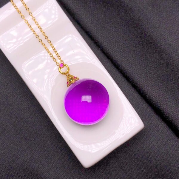 wsxc1698075888868_1 Natural Brazilian amethyst pendant with 18K gold buckle. The specification is approximately 17.8mm.2310620865