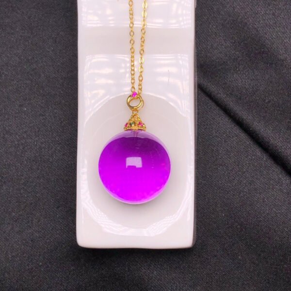 wsxc1698075888868_2 Natural Brazilian amethyst pendant with 18K gold buckle. The specification is approximately 17.8mm.2310620865
