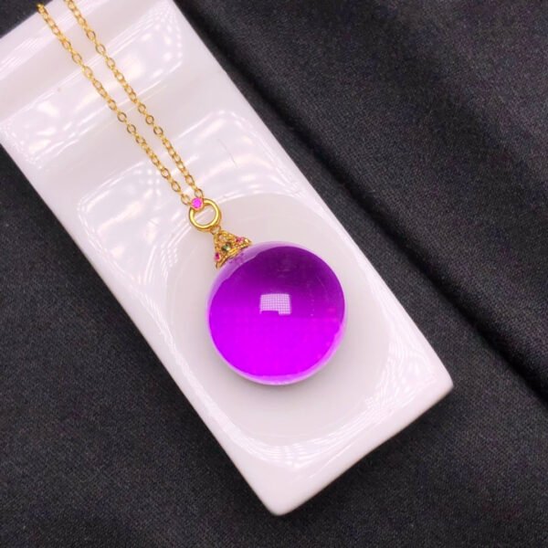 wsxc1698075888868_4 Natural Brazilian amethyst pendant with 18K gold buckle. The specification is approximately 17.8mm.2310620865