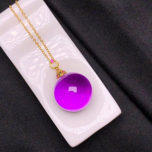 wsxc1698075888868_5 Natural Brazilian amethyst pendant with 18K gold buckle. The specification is approximately 17.8mm.2310620865