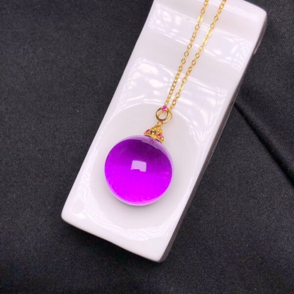 wsxc1698075888868_6 Natural Brazilian amethyst pendant with 18K gold buckle. The specification is approximately 17.8mm.2310620865