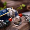 White crystal gourd car hanging, gourd size approximately 46.8 * 22.2mm10230886549