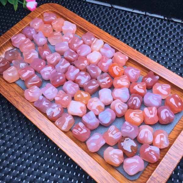 wsxc1698153027630_0 Pink Salt Plateau Agate Puppy Rabbit Small Piece 💕 Specification 12.8mm ✨2410006.5984