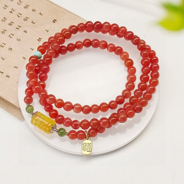 wsxc1698159389540_2 Natural South Red Three Ring Bracelet, 💕 South red with a diameter of approximately 5.3mm2410089346
