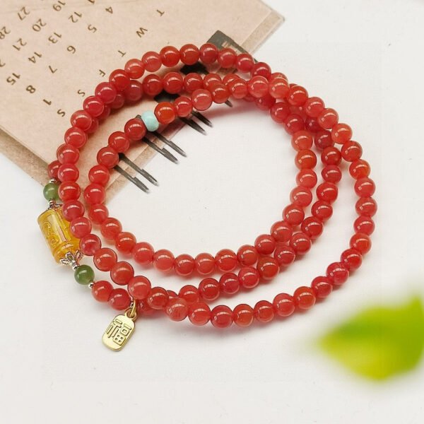 wsxc1698159389540_4 Natural South Red Three Ring Bracelet, 💕 South red with a diameter of approximately 5.3mm2410089346