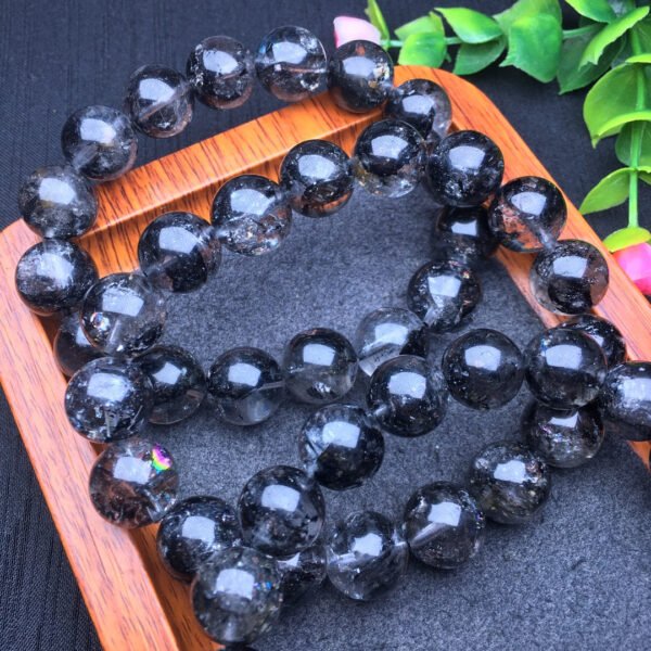 Black Shining Single Loop Bracelet 💕 Specification 9-13mm ✨2410196564