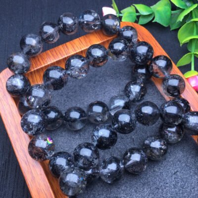 Black Shining Single Loop Bracelet 💕 Specification 9-13mm ✨2410196564