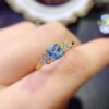 wsxc1698330625384_1 Natural Swiss Blue Topaz Stone Ring, with a main stone size of 5mm square,2610099352