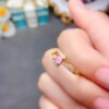 Pure natural Myanmar unburned spinel ring, main stone size 4 * 5mm2610140236