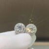 wsxc1698335269170_1 Mosan diamond earrings, 1 carat each, 2 carats in total2610120352