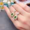 wsxc1698336407493_1 Pure natural Russian diopside earrings, main stone size 4 * 6mm2610120263