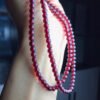 wsxc1698338123467_7 Natural Wine Red Garnet Three Ring Bracelet, with beads approximately 5.6 to 5.7mm in diameter2610169354