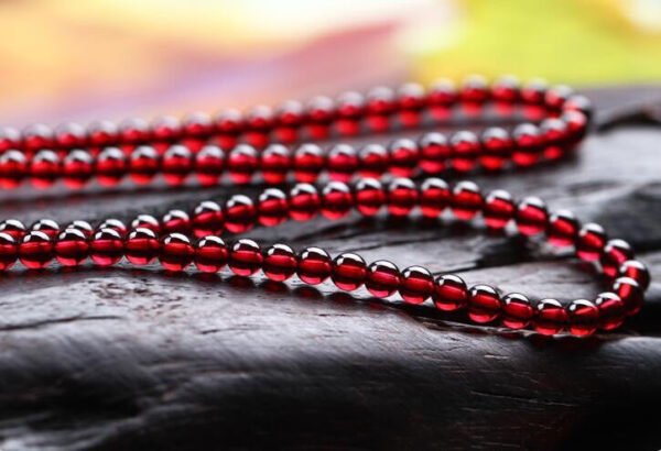 wsxc1698338123467_8 Natural Wine Red Garnet Three Ring Bracelet, with beads approximately 5.6 to 5.7mm in diameter2610169354