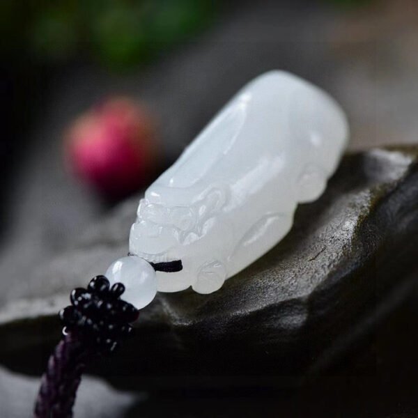 wsxc1698418293792_2 The natural Hotan Jade sheep fat jade mythical wild animal pendant! Pendant size: 39.7/19.2/14mm2710289164