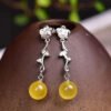 Natural Baltic mineral wax ear thread, wax diameter: 8.5mm2710069164