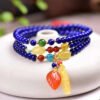 wsxc1698419918987_0 Original natural lapis lazuli three loop bracelet, with a bead diameter of approximately 4.6mm2710099589