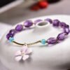 wsxc1698420050598_0 Natural Brazilian amethyst accompanying bracelet, size 7.5 * 8.32710039467
