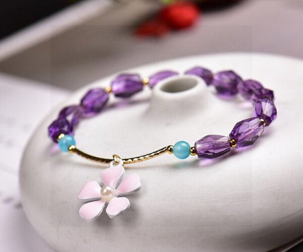 wsxc1698420050598_0 Natural Brazilian amethyst accompanying bracelet, size 7.5 * 8.32710039467