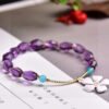 wsxc1698420050598_1 Natural Brazilian amethyst accompanying bracelet, size 7.5 * 8.32710039467