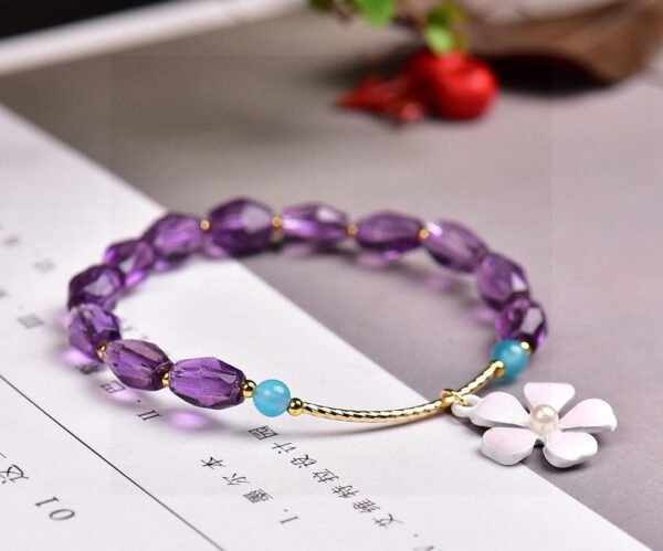 wsxc1698420050598_1 Natural Brazilian amethyst accompanying bracelet, size 7.5 * 8.32710039467
