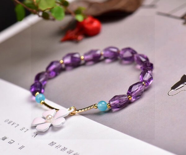 wsxc1698420050598_2 Natural Brazilian amethyst accompanying bracelet, size 7.5 * 8.32710039467