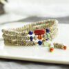 Natural Star Moon Bodhi Original Three Loop Bracelet2710045923