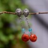 wsxc1698420337090_2 Original Light South Red Pixiu Earline/Earrings, South Red with a diameter of approximately 10.7mm2710085346