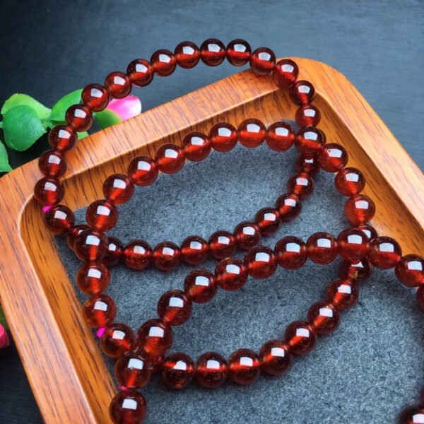 wsxc1698496451707_0 Orange Red Garnet Single Loop Bracelet 💕 Specification 6mm ✨2810048136