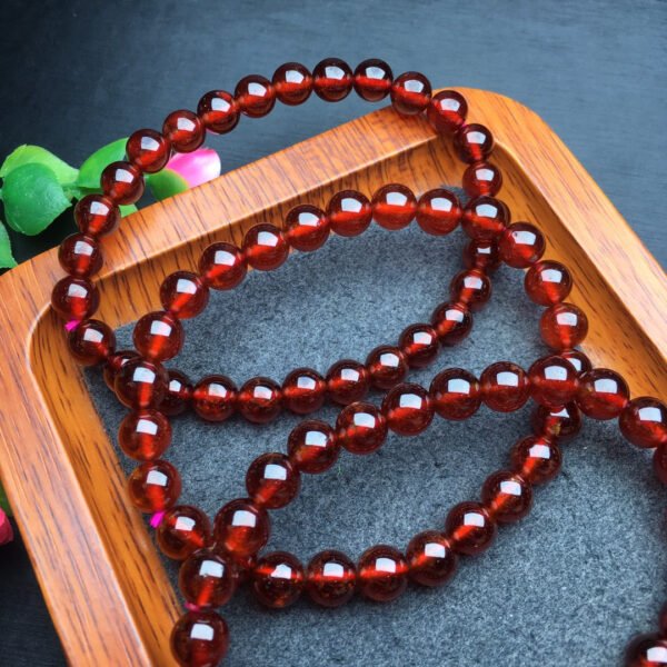 wsxc1698496451707_1 Orange Red Garnet Single Loop Bracelet 💕 Specification 6mm ✨2810048136