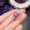 Natural Powder Topa Ring, Main Stone 5 × 7mm2810120166