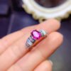 Natural Powder Topa Ring, Main Stone 5 × 7mm2810120166