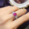 Natural Powder Topa Ring, Main Stone 5 × 7mm2810120166