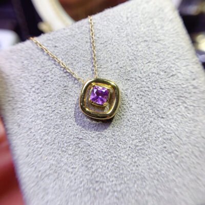 Natural Brazilian amethyst pendant, main stone 5mm2810120149