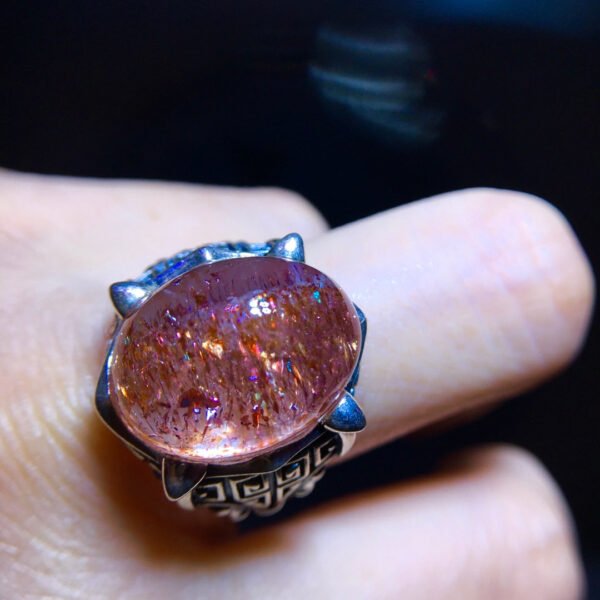 wsxc1698507319774_8 Natural Strawberry Crystal Ring, Size 17/13mm2810668189
