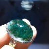 Natural green ghost treasure bowl ring, size 20.7/15mm2810368122