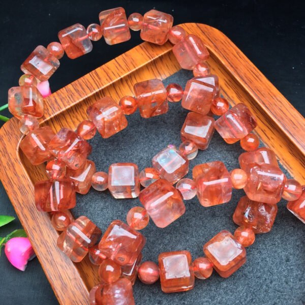 Red gum flower candy bracelet 💕 Specification 10mm ✨3010049124