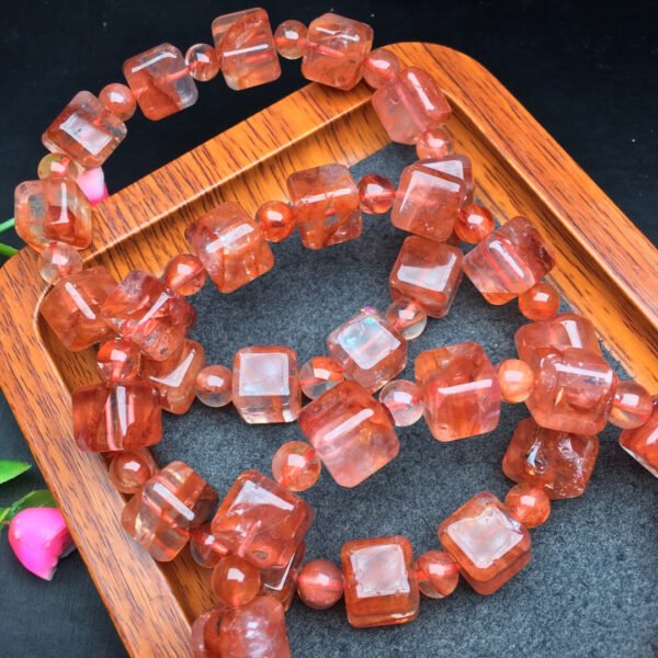 Red gum flower candy bracelet 💕 Specification 10mm ✨3010049124