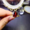 wsxc1698766273478_1 Pure natural Mozambique garnet ring, with a main stone size of 8 * 10mm3110140125