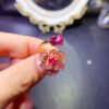 wsxc1698766772884_2 Natural powder topa ring, main stone size 6 * 8mm3110150124