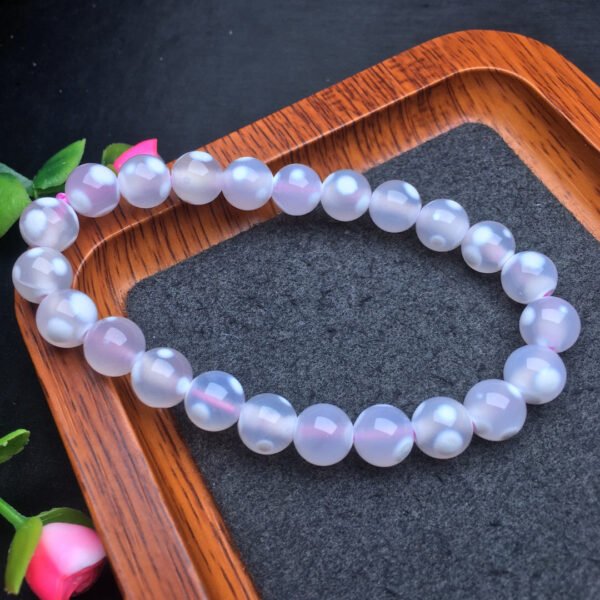 White cherry blossom milk cover bracelet 💕 Specification 7-8mm ✨0211007.5123