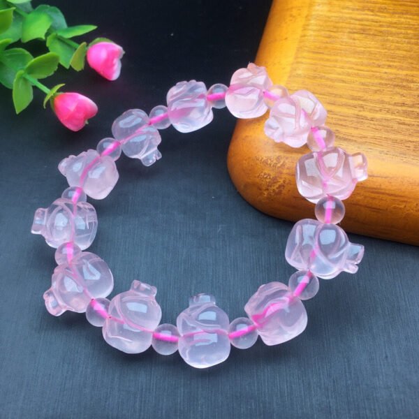 wsxc1698938432107_4 Pink Crystal Rabbit Bracelet 💕 Specification 15.4mm ✨0211023164