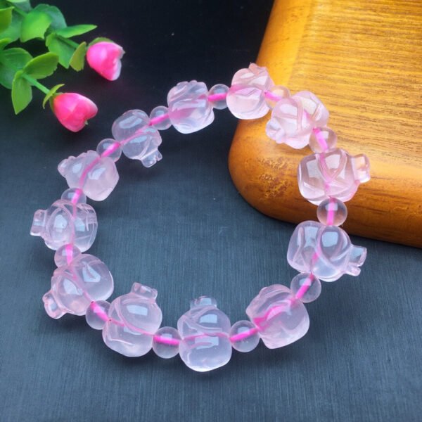 wsxc1698938432269_5 Pink Crystal Rabbit Bracelet 💕 Specification 15.4mm ✨0211023164